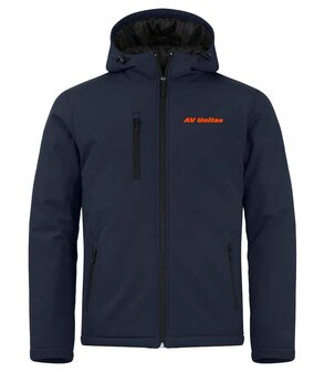  AV Unitas padded hoody softshell jas Unisex navy