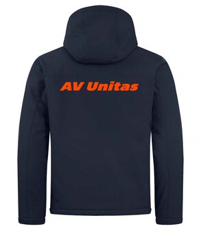  AV Unitas padded hoody softshell jas Unisex navy