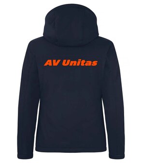  AV Unitas padded hoody softshell jas Dames navy