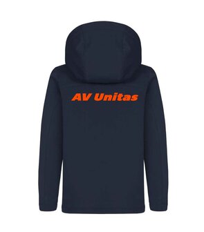  AV Unitas padded hoody softshell jas Junior navy