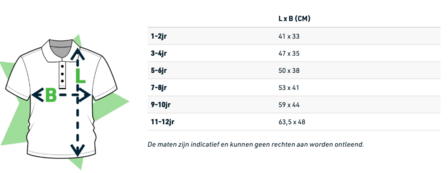 Kinderpolo bordeaux met RC Maastricht borstlogo en tekstlogo op de rug