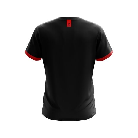Xavi Performance unisex t-shirt zwart-rood
