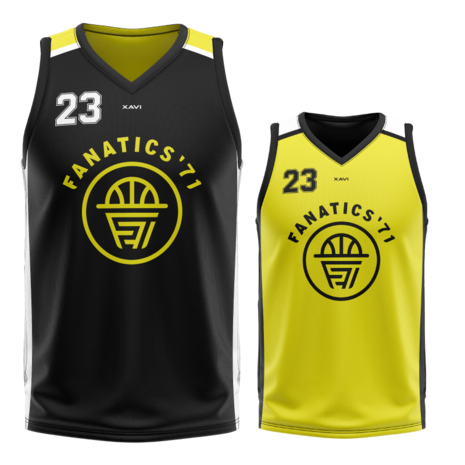 Fanatics reversible Trainingsshirt zwart/geel