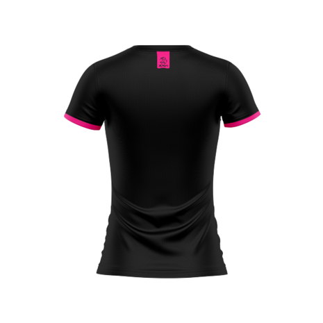 Xavi Performance dames t-shirt zwart-rose
