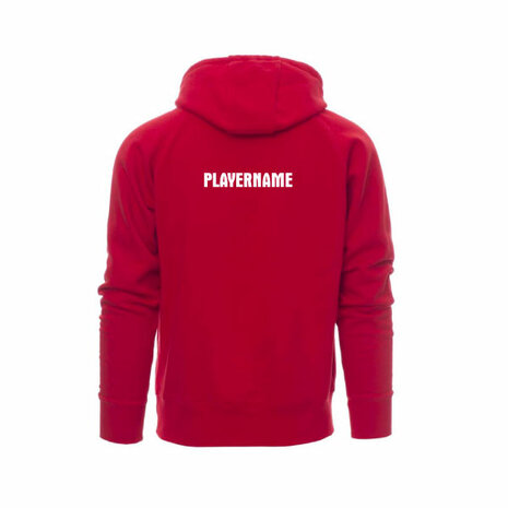 Tupos Hoody rood Unisex model