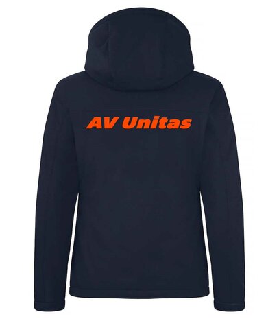  AV Unitas padded hoody softshell jas Dames navy