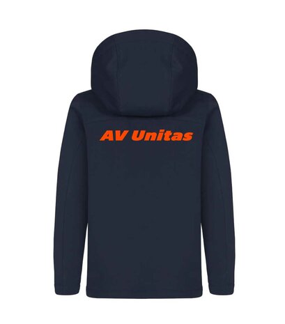  AV Unitas padded hoody softshell jas Junior navy