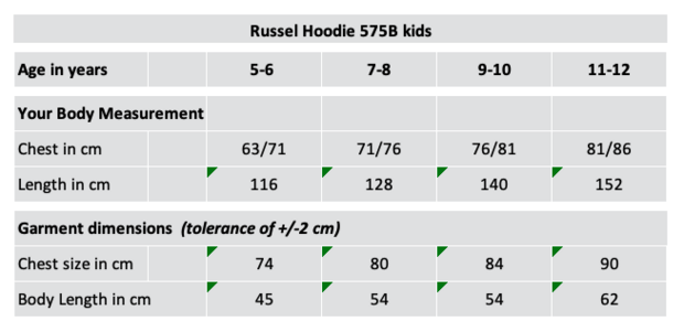 Kinderhoody grijs met RC Maastricht logo op de borst en tekstlogo op de rug 