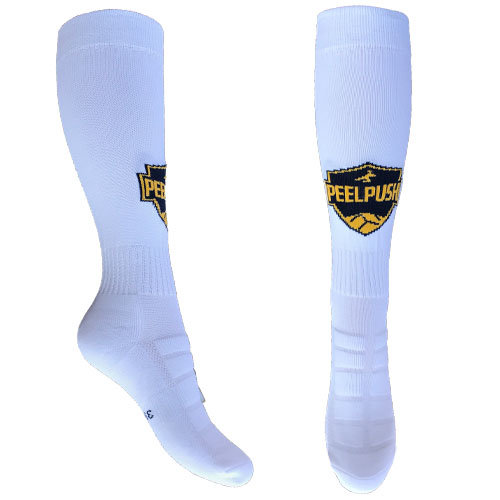 Dames volleybalsokken met Peelpush logo XaviSport, Uw teamkleding