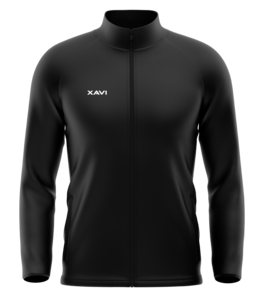 XAVI Trainingsjas full zip zwart Super 2 Yarn