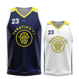 Fanatics reversible wedstrijdshirt navy blauw/wit