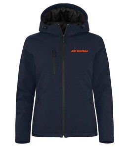 AV Unitas padded hoody softshell jas Dames navy